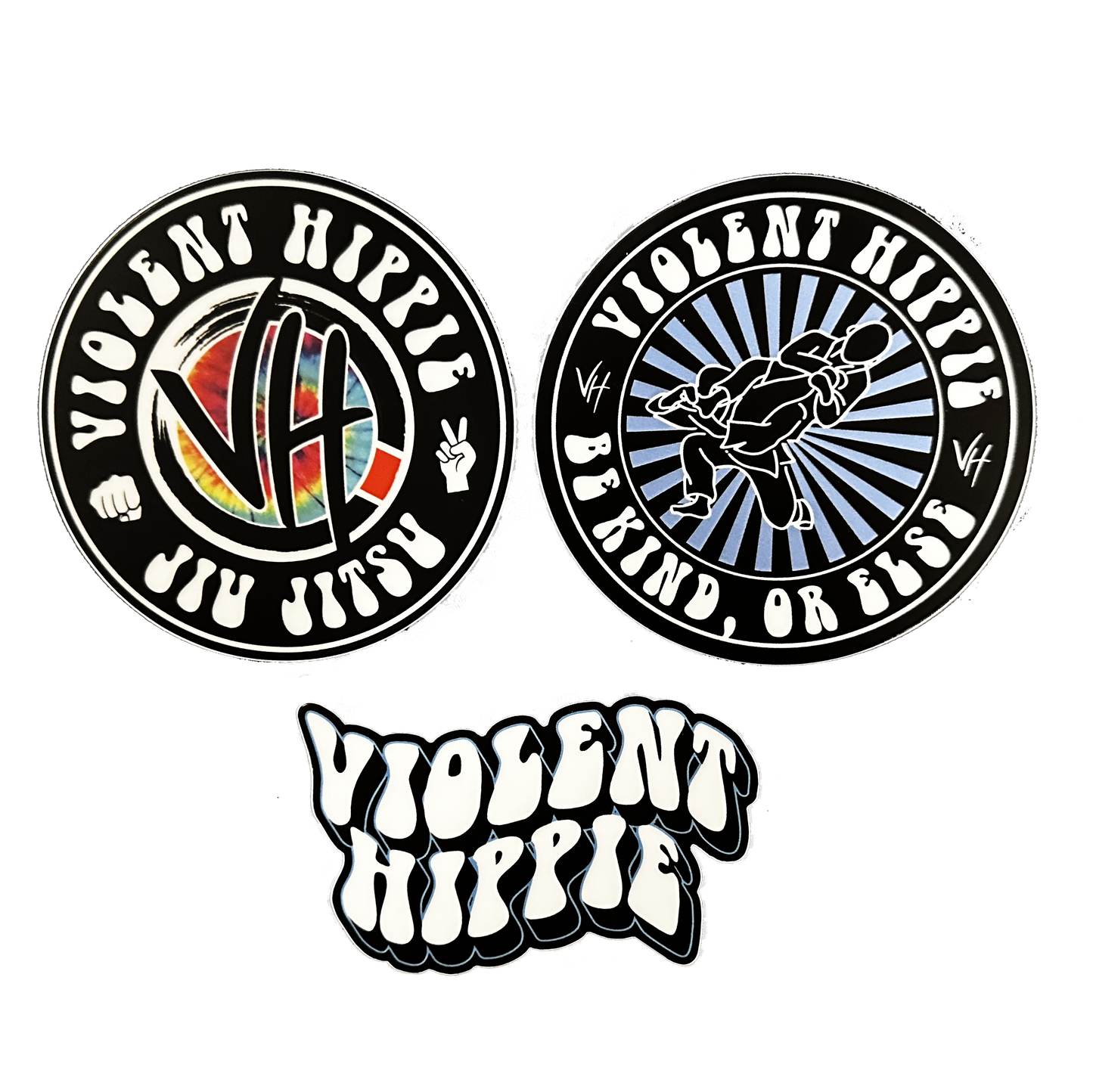 Violent Hippie Jiu Jitsu Sticker Pack