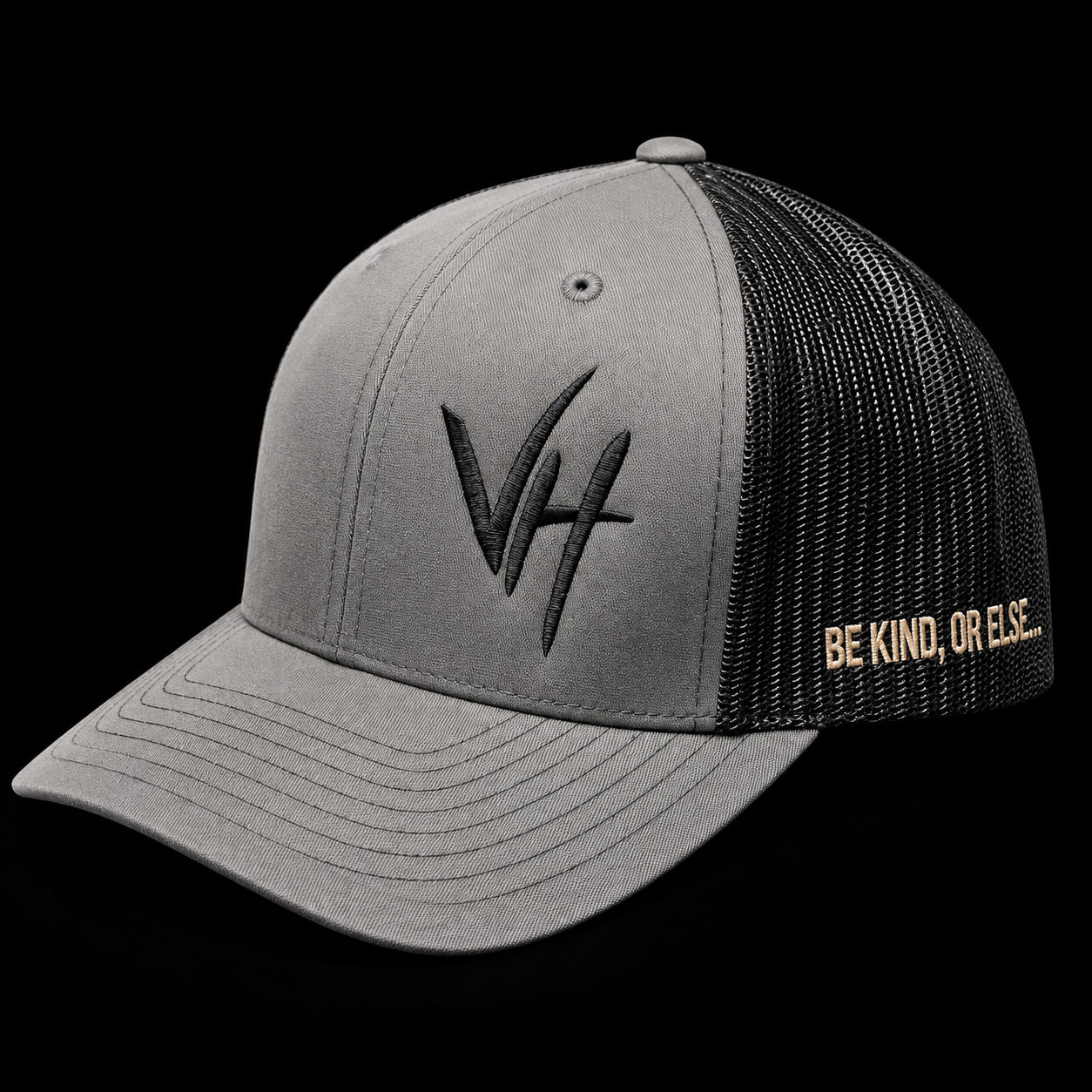 VH Black & Grey SnapBack Hat
