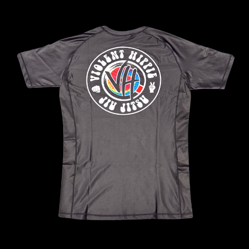 Violent Hippie Jiu Jitsu Rash Guard SHORT Sleeve