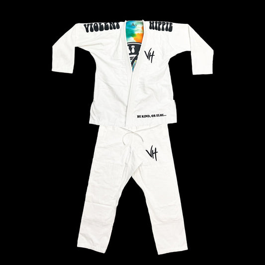 PREORDER VIOLENT HIPPIE WHITE JIU JITSU GI